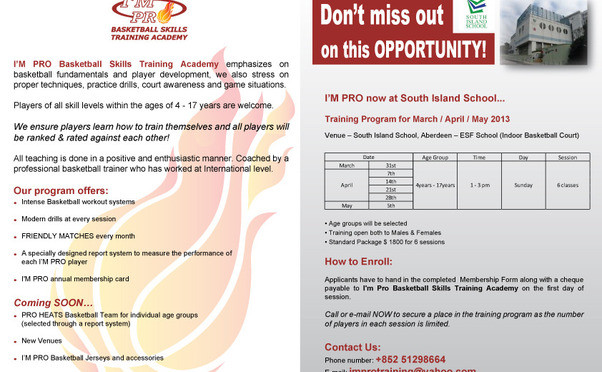 im pro basketball skills training academy in hong kong localiiz im making a flyer for individual training for basketball